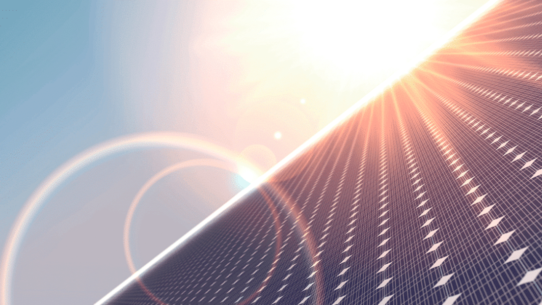Photovoltaik Anlage in der Sonne